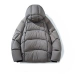 画像5: Basic Stylish Hooded Down Jacket　ユニセックス男女兼用スタイリッシュフーディダウンジャケット (5)