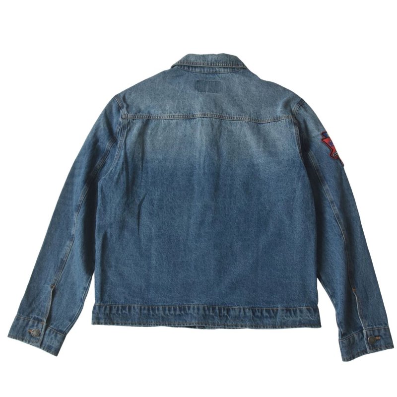 画像2: Numbering Denim Jacket　ユニセックス男女兼用ナンバリング デニムGジャンジャケット (2)