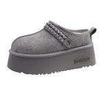 画像3: Platform shearling slip-on boots 厚底プラットフォームボアシープスキンスリッポンブーツ (3)