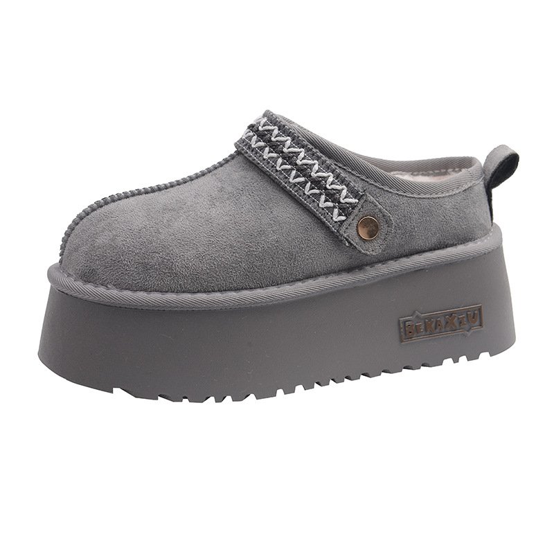 画像3: Platform shearling slip-on boots 厚底プラットフォームボアシープスキンスリッポンブーツ (3)