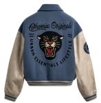画像2: Baseball & Tiger-Embroidered Stadium Jacket　ユニセックス男女兼用ベースボール＆タイガースタジャンスタジアムジャケット (2)