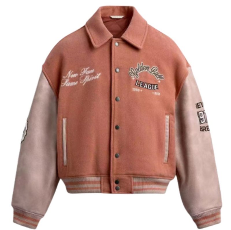 画像3: Baseball & Tiger-Embroidered Stadium Jacket　ユニセックス男女兼用ベースボール＆タイガースタジャンスタジアムジャケット (3)