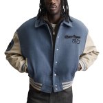 画像7: Baseball & Tiger-Embroidered Stadium Jacket　ユニセックス男女兼用ベースボール＆タイガースタジャンスタジアムジャケット (7)