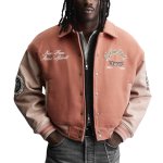 画像6: Baseball & Tiger-Embroidered Stadium Jacket　ユニセックス男女兼用ベースボール＆タイガースタジャンスタジアムジャケット (6)