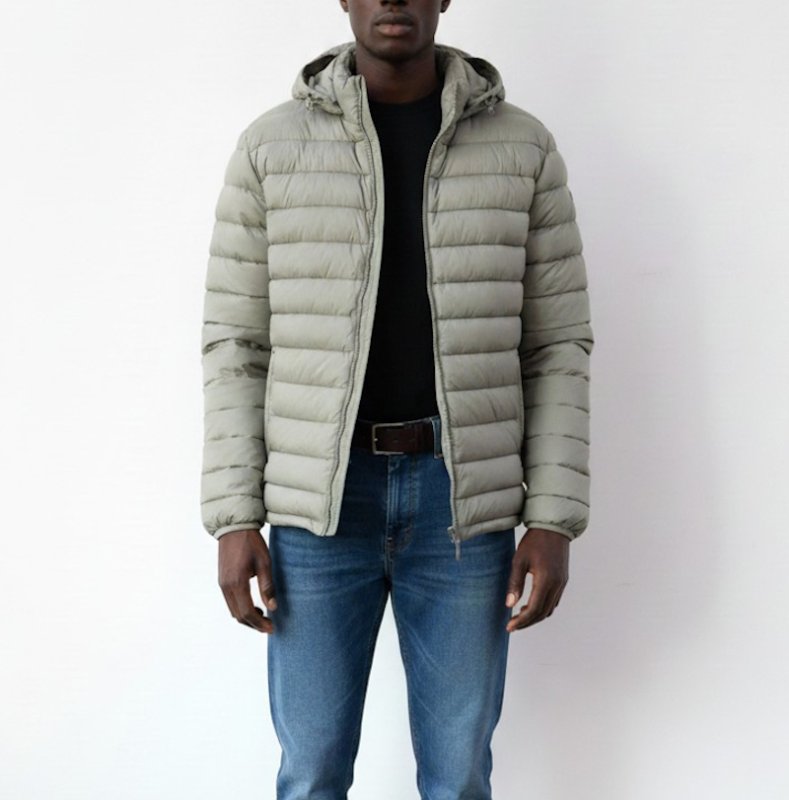 画像4: Short hooded down jacket　ユニセックス男女兼用フーディショート丈ダウンジャケット (4)