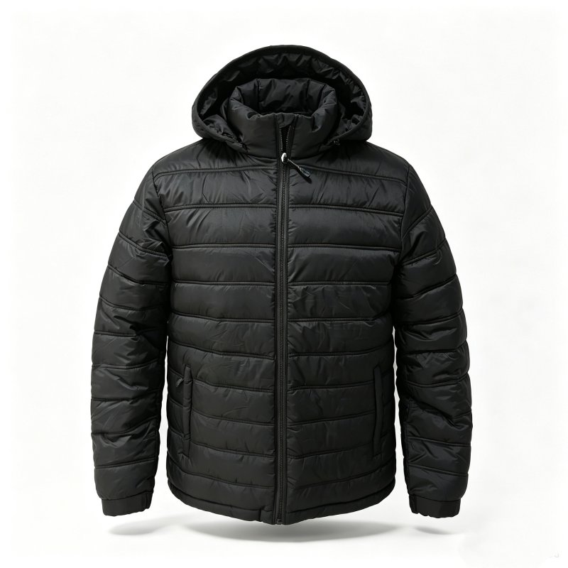 画像12: Short hooded down jacket　ユニセックス男女兼用フーディショート丈ダウンジャケット (12)
