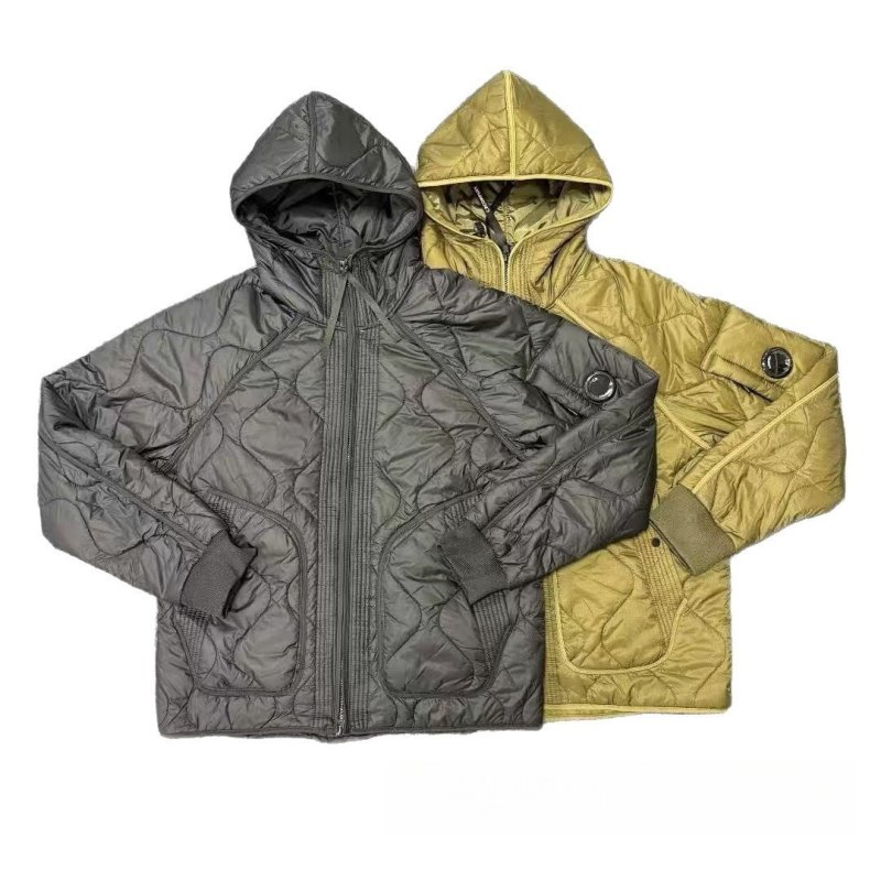 画像1: Quilted hooded insulated down jacket　ユニセックス男女兼用 キルティング フード防寒ダウンジャケット (1)