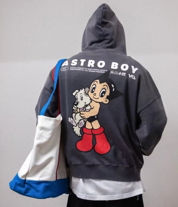 画像4: VandyThePink × Astro Boy Collaboration Hoodieユニセックス男女兼用 VandyThePink × アトム フーディーパーカースウェット  (4)
