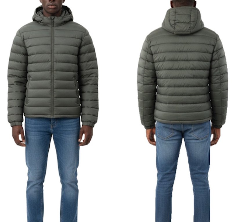 画像8: Short hooded down jacket　ユニセックス男女兼用フーディショート丈ダウンジャケット (8)