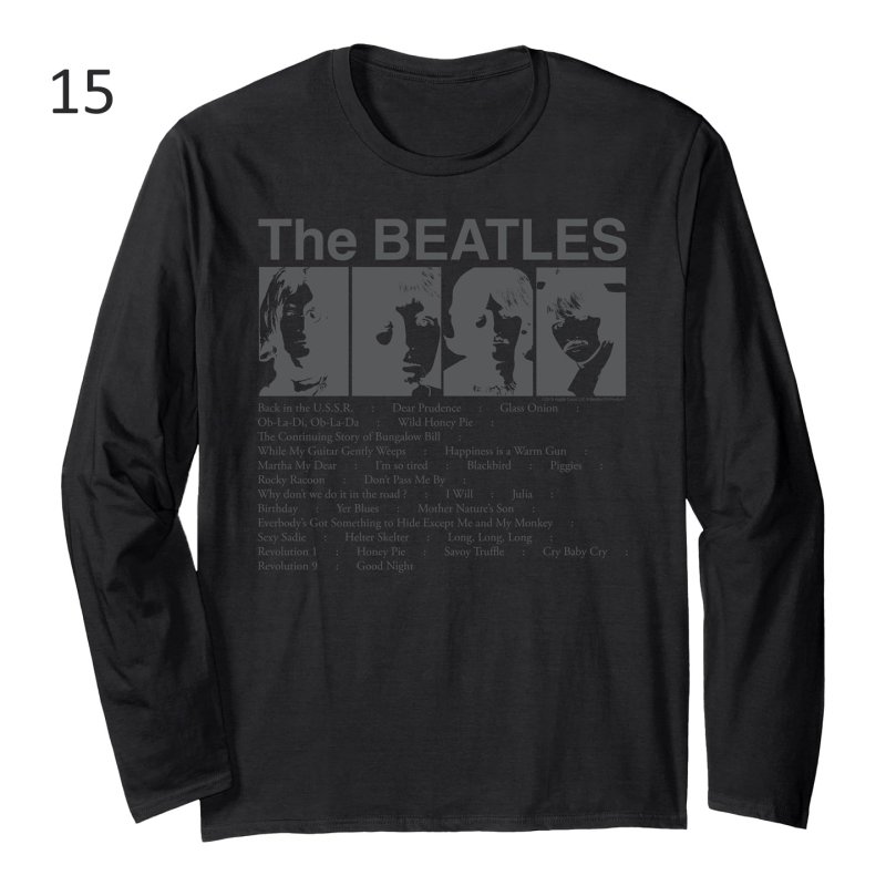 画像16: Unisex Beatles Vintage-Style Long-Sleeve T-Shirt　男女兼用 ビートルズヴィンテージスタイル長袖Tシャツ  (16)