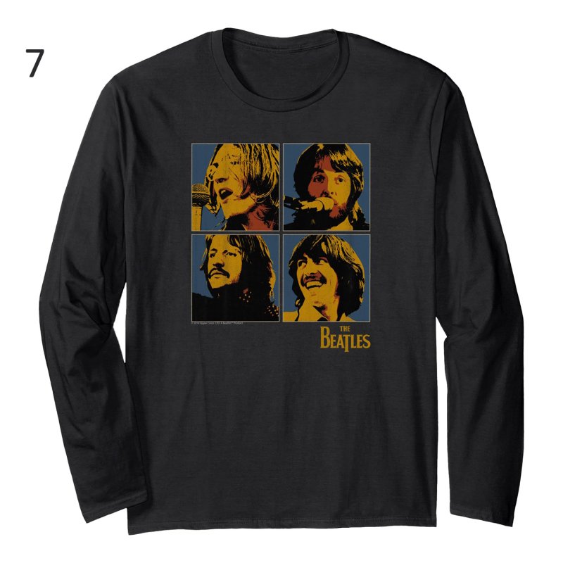 画像8: Unisex Beatles Vintage-Style Long-Sleeve T-Shirt　男女兼用 ビートルズヴィンテージスタイル長袖Tシャツ  (8)