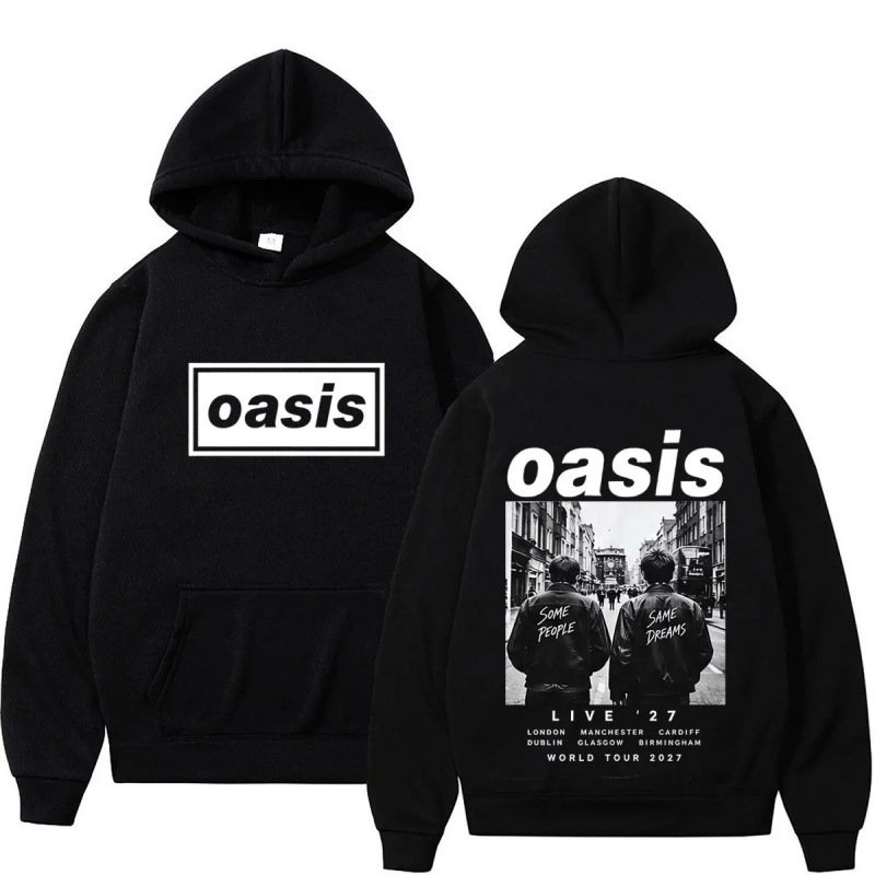 画像2: Oasis rock band hoodie　ユニセックス男女兼用オアシスロックバンドフーディ パーカートレーナー (2)