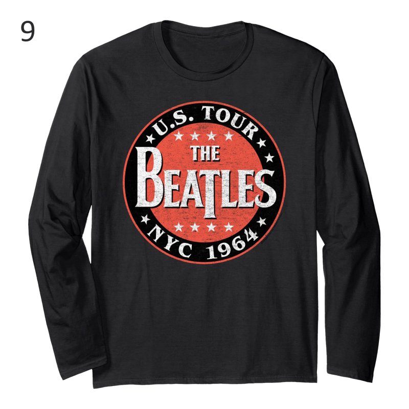 画像10: Unisex Beatles Vintage-Style Long-Sleeve T-Shirt　男女兼用 ビートルズヴィンテージスタイル長袖Tシャツ  (10)