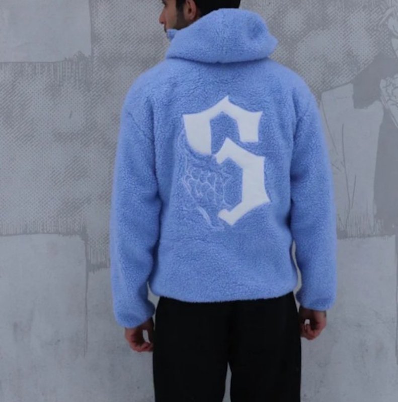 画像3: Heavyweight fleece zip-up hoodie jacketユニセックス男女兼用ヘビーウェイトフリースフーディジップアップジャケット (3)