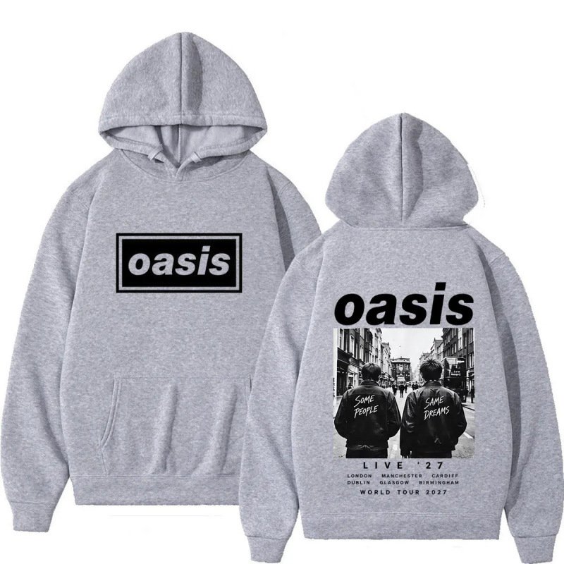 画像4: Oasis rock band hoodie　ユニセックス男女兼用オアシスロックバンドフーディ パーカートレーナー (4)