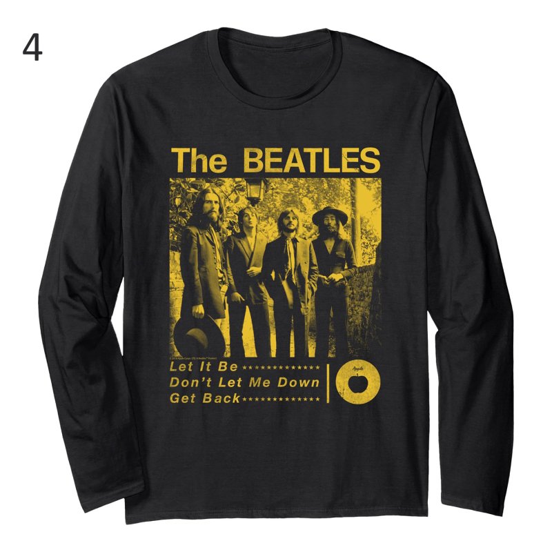 画像5: Unisex Beatles Vintage-Style Long-Sleeve T-Shirt　男女兼用 ビートルズヴィンテージスタイル長袖Tシャツ  (5)