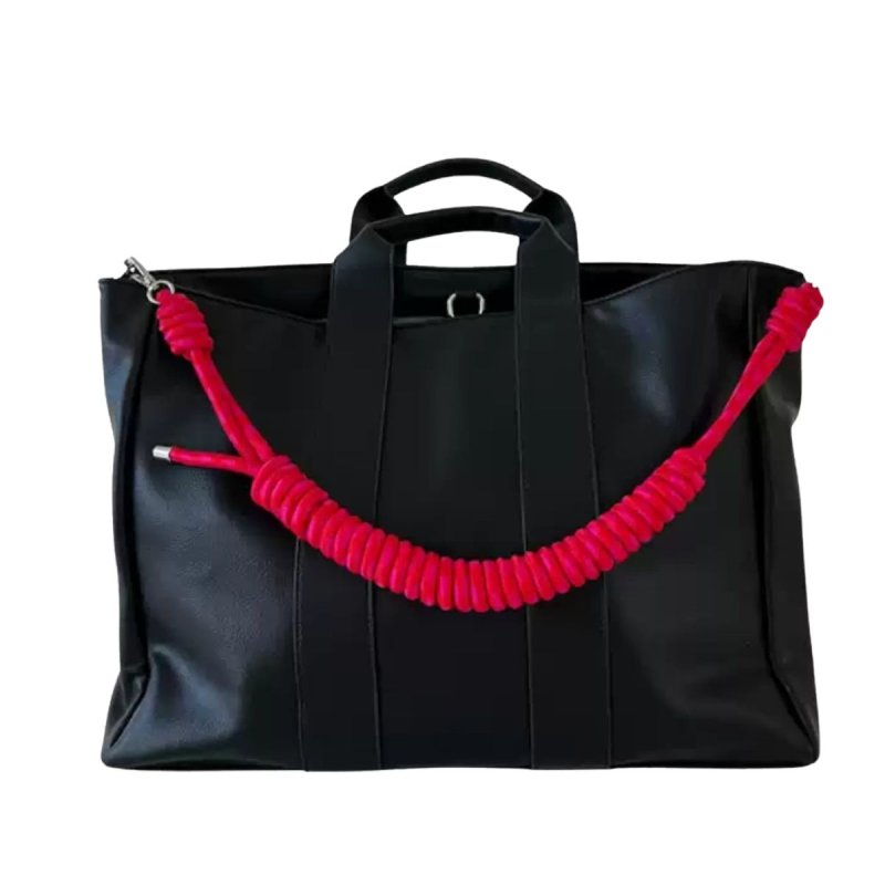 画像1: Large Capacity Leather Tote Bag Messenger Rope Bag　ラージキャパシティ大容量 レザー トートバッグ  メッセンジャーロープ バッグ旅行用 (1)