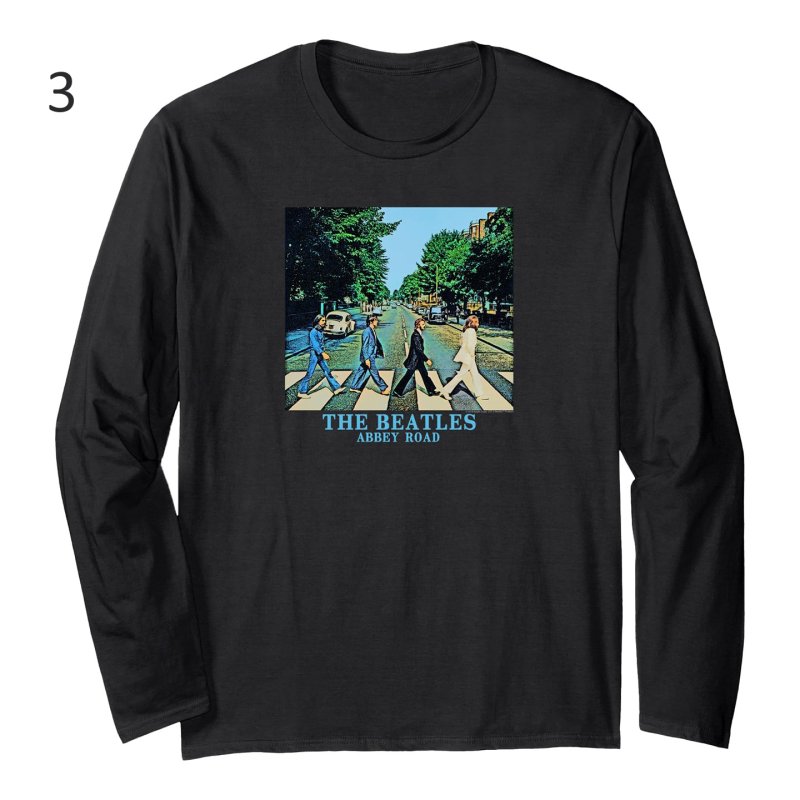 画像4: Unisex Beatles Vintage-Style Long-Sleeve T-Shirt　男女兼用 ビートルズヴィンテージスタイル長袖Tシャツ  (4)