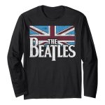 画像1: Unisex Beatles Vintage-Style Long-Sleeve T-Shirt　男女兼用 ビートルズヴィンテージスタイル長袖Tシャツ  (1)