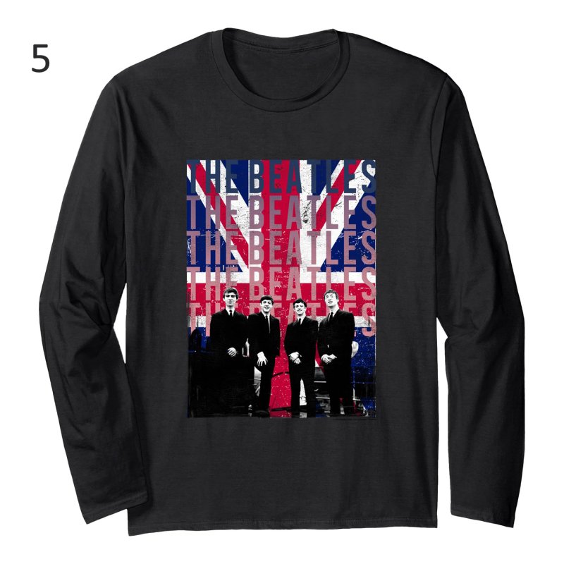 画像6: Unisex Beatles Vintage-Style Long-Sleeve T-Shirt　男女兼用 ビートルズヴィンテージスタイル長袖Tシャツ  (6)
