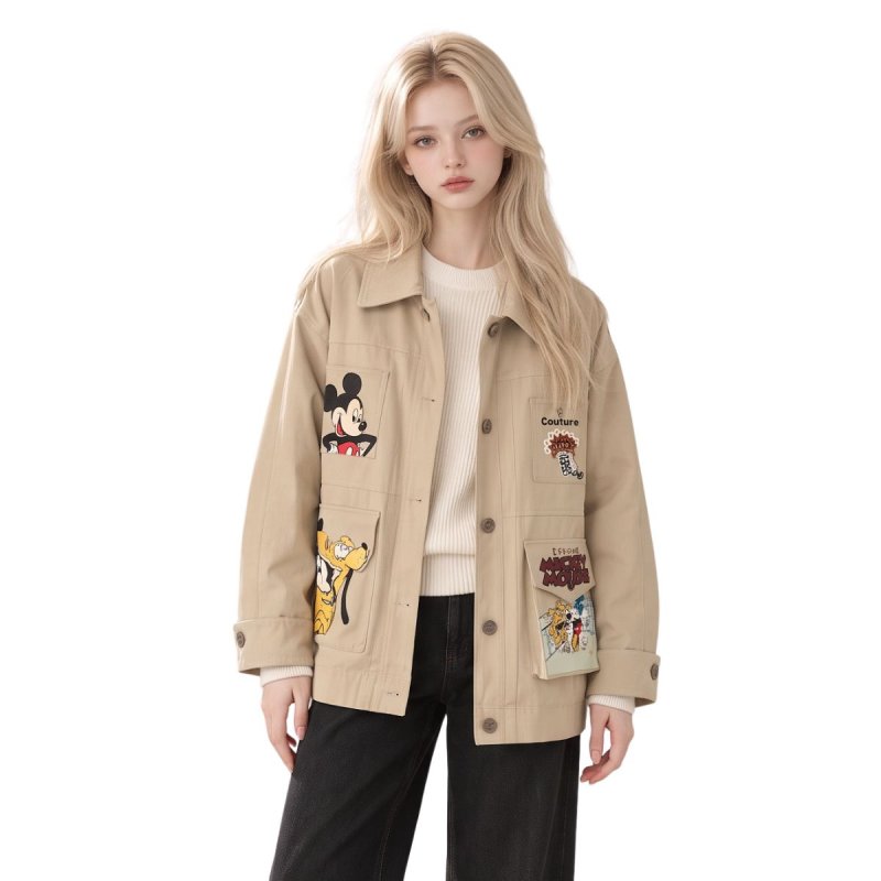 画像1: Mickey Work Traditional Coat Blazer Jacket ミッキーマウス ワーク トラディショナルコートブレザー ジャケット (1)