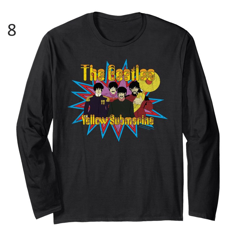 画像9: Unisex Beatles Vintage-Style Long-Sleeve T-Shirt　男女兼用 ビートルズヴィンテージスタイル長袖Tシャツ  (9)