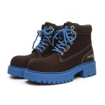 画像2: Blue Foot Platform Lace-Up Work Boots　ユニセックス 男女兼用ブルーフット 厚底プラットフォームレースアップレザーハイカットワークブーツスニーカー (2)