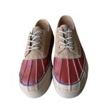 画像4: Unisex British-style lace-up leather sneakers with mixed-material panelingユニセックス 男女兼用異素材切り替え厚底レザーブリティッシュレースアップスニーカー (4)