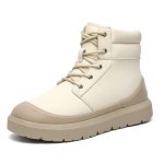 画像2: Platform lace-up leather high-top boot sneakers ユニセックス 男女兼用 厚底プラットフォームレースアップレザーハイカットブーツスニーカー (2)