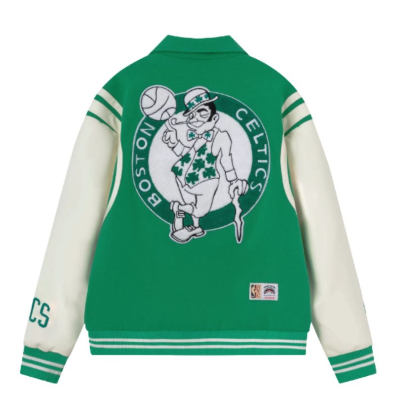 画像2: NBA HWC Collaboration Collection – Regular-Collar Stadium Jacket　ユニセックス男女兼用 NBA HWCコラボコレクションレギュラーカラースタジアムジャケットスタジャン (2)