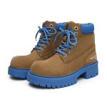 画像1: Blue Foot Platform Lace-Up Work Boots　ユニセックス 男女兼用ブルーフット 厚底プラットフォームレースアップレザーハイカットワークブーツスニーカー (1)