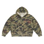 画像2: Camo American Flag (Stars and Stripes) & Numbering Zip-Up Hoodie　ユニセックス男女兼用迷彩カモフラージュ星条旗＆ナンバリングジップアップフーディ パーカート (2)