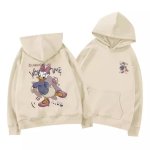 画像7: Donald Duck Daisy Duck Pullover Sweat Hoodie ユニセックス男女兼用 ドナルドダック デイジーダック スウェット プルオーバー パーカー トレーナー お揃い オソロ カップル コーデ (7)