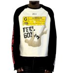画像1: Unisex Vintage Gothic-style long-sleeve street T-shirt　男女兼用 ヴィンテージゴシックスタイル長袖Tシャツ  (1)