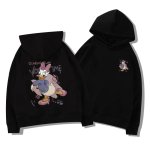 画像5: Donald Duck Daisy Duck Pullover Sweat Hoodie ユニセックス男女兼用 ドナルドダック デイジーダック スウェット プルオーバー パーカー トレーナー お揃い オソロ カップル コーデ (5)