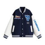 画像5: WAIT Embroidered Emblem Stadium Jacket　ユニセックス男女兼用WAIT刺繍エンブレムスタジアムジャケットスタジアムジャケットスタジャン (5)