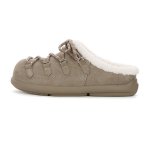 画像2: Fleece-lined platform clogs/slippers　ボア付き厚底サボ 厚底サンダルスリッパ (2)