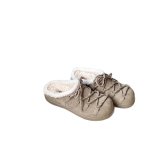 画像5: Fleece-lined platform clogs/slippers　ボア付き厚底サボ 厚底サンダルスリッパ (5)