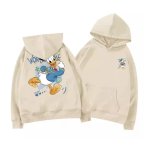 画像1: Donald Duck Daisy Duck Pullover Sweat Hoodie ユニセックス男女兼用 ドナルドダック デイジーダック スウェット プルオーバー パーカー トレーナー お揃い オソロ カップル コーデ (1)