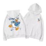画像3: Donald Duck Daisy Duck Pullover Sweat Hoodie ユニセックス男女兼用 ドナルドダック デイジーダック スウェット プルオーバー パーカー トレーナー お揃い オソロ カップル コーデ (3)