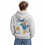 画像4: Donald Duck Daisy Duck Pullover Sweat Hoodie ユニセックス男女兼用 ドナルドダック デイジーダック スウェット プルオーバー パーカー トレーナー お揃い オソロ カップル コーデ (4)