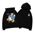 画像2: Donald Duck Daisy Duck Pullover Sweat Hoodie ユニセックス男女兼用 ドナルドダック デイジーダック スウェット プルオーバー パーカー トレーナー お揃い オソロ カップル コーデ (2)