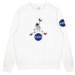 画像1: NASA joint Dunk Astronaut sweat shirt ユニセックス 男女兼用 NASA× ダンク 宇宙飛行士 スウェット トレーナー  (1)