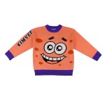 画像4: SpongeBob Big Face casual crew neck sweater KIYMEE ユニセックス 男女兼用 スポンジボブ ビッグフェイス プリントカジュアル クルーネック セーター (4)