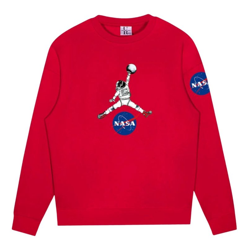 画像4: NASA joint Dunk Astronaut sweat shirt ユニセックス 男女兼用 NASA× ダンク 宇宙飛行士 スウェット トレーナー  (4)