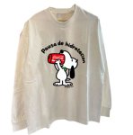 画像2: Unisex Snoopy × Coca-Cola Long-Sleeve T-Shirt　男女兼用 スヌーピー×コカ・コーラ長袖Tシャツ  (2)