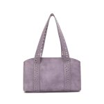 画像4: Studded leather tote shoulder bag スタッズ付きトートショルダーレザーバッグ (4)