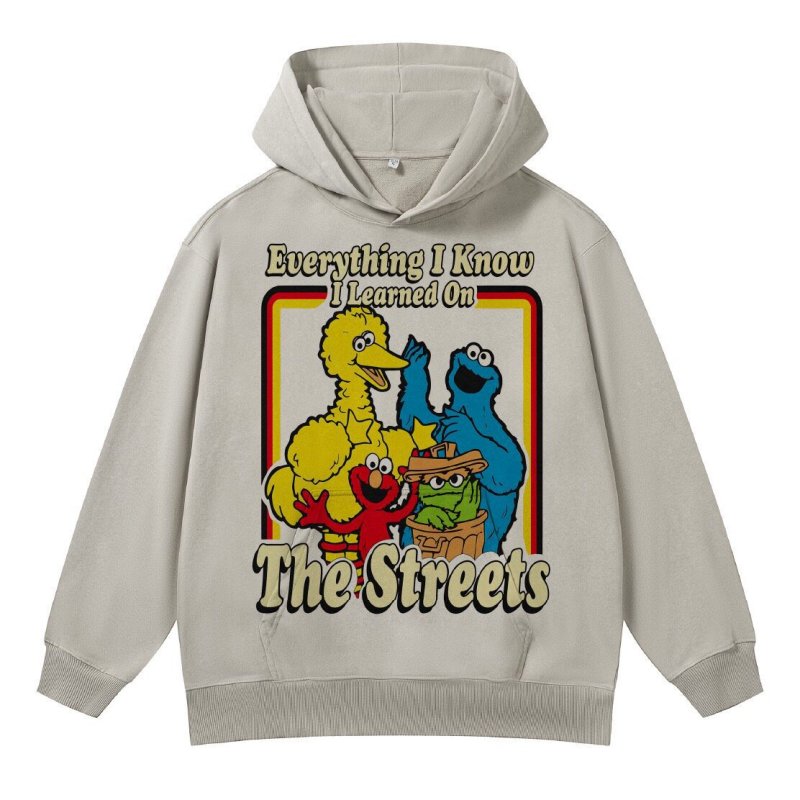 画像4: Sesame Street Pullover Sweat Hoodie ユニセックス男女兼用 セサミストリートフーディ スウェット プルオーバー パーカー  (4)