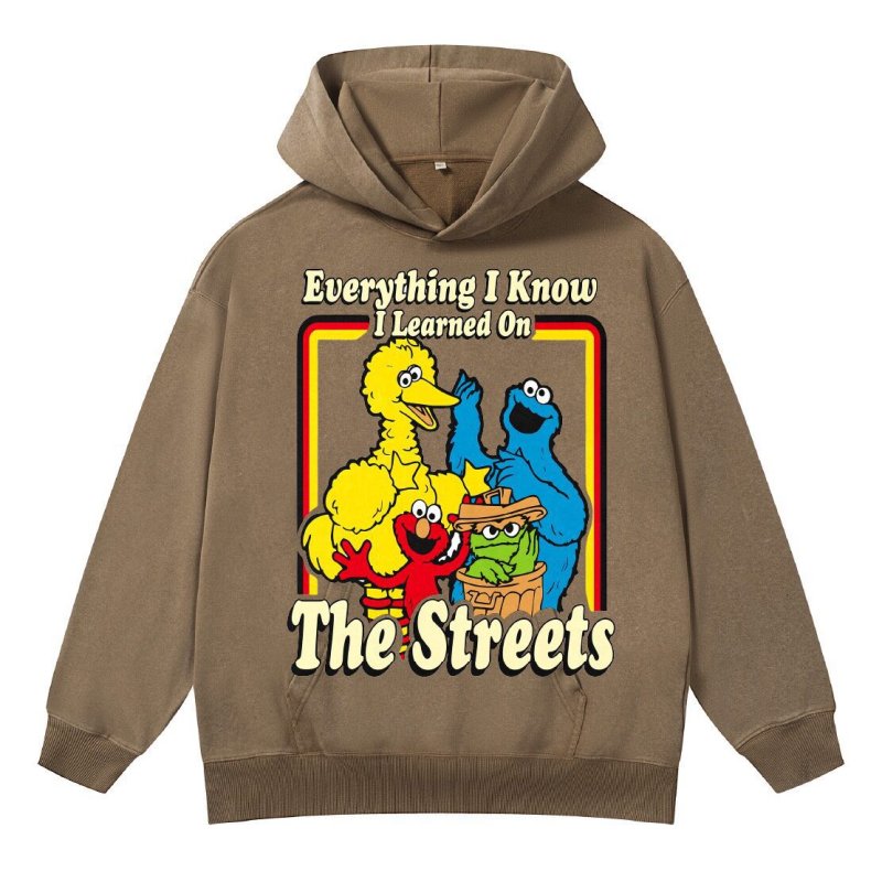 画像3: Sesame Street Pullover Sweat Hoodie ユニセックス男女兼用 セサミストリートフーディ スウェット プルオーバー パーカー  (3)