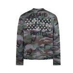 画像3: Unisex Camouflage Cross-print crew-neck long-sleeve T-shirt　男女兼用 迷彩カモフラージュ 十字架プリント クルーネック長袖Tシャツ (3)